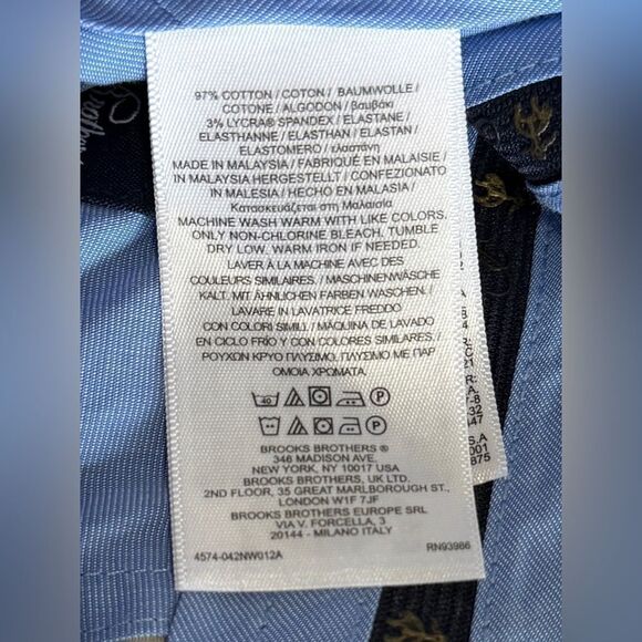 The Brooks Brothers Pleat Front Stretch Advantage Chino Men's Shorts Grey Sz W52 - Picture 9 of 12